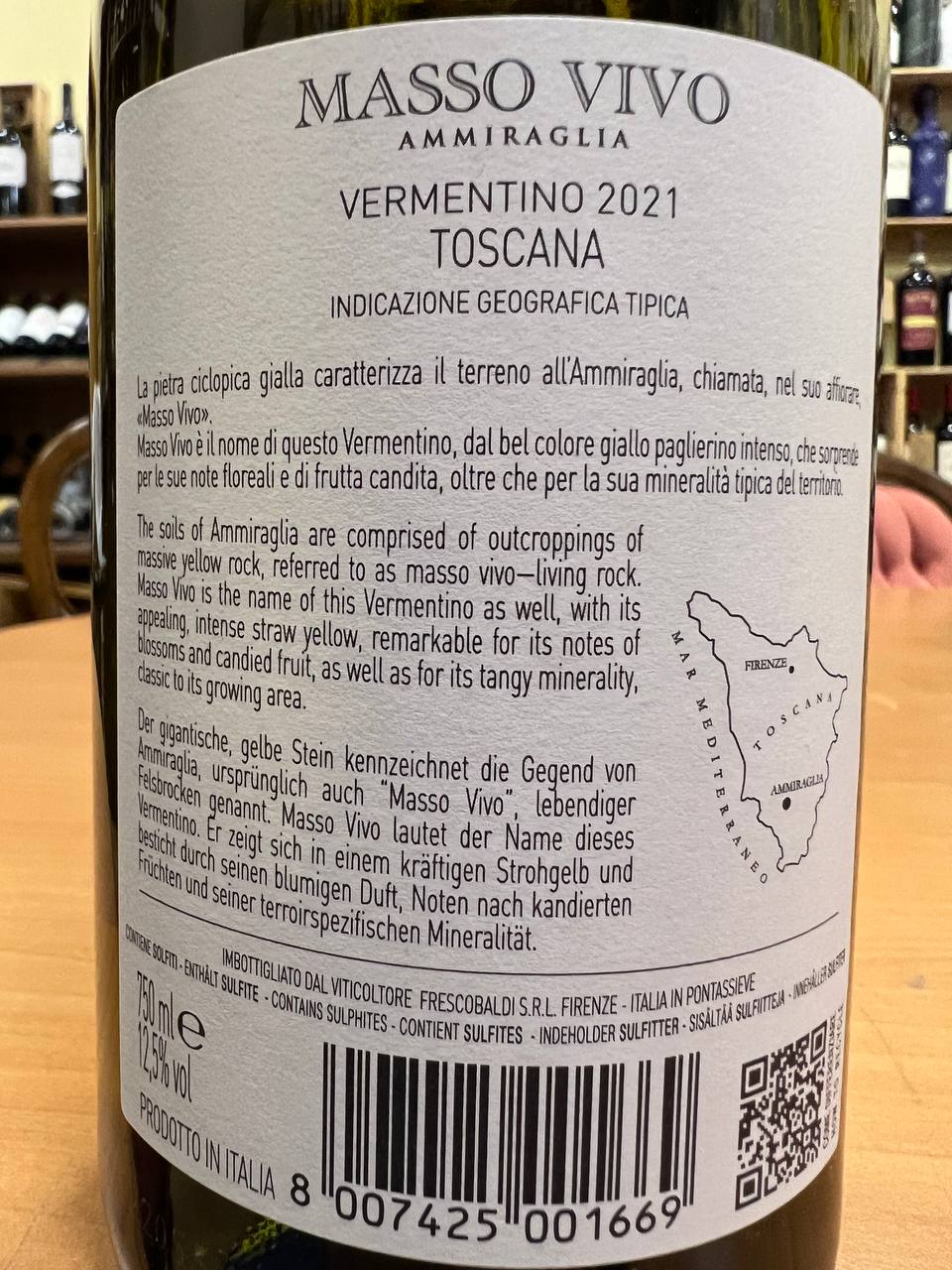 Vermentino Frescobaldi Masso Vivo 2021