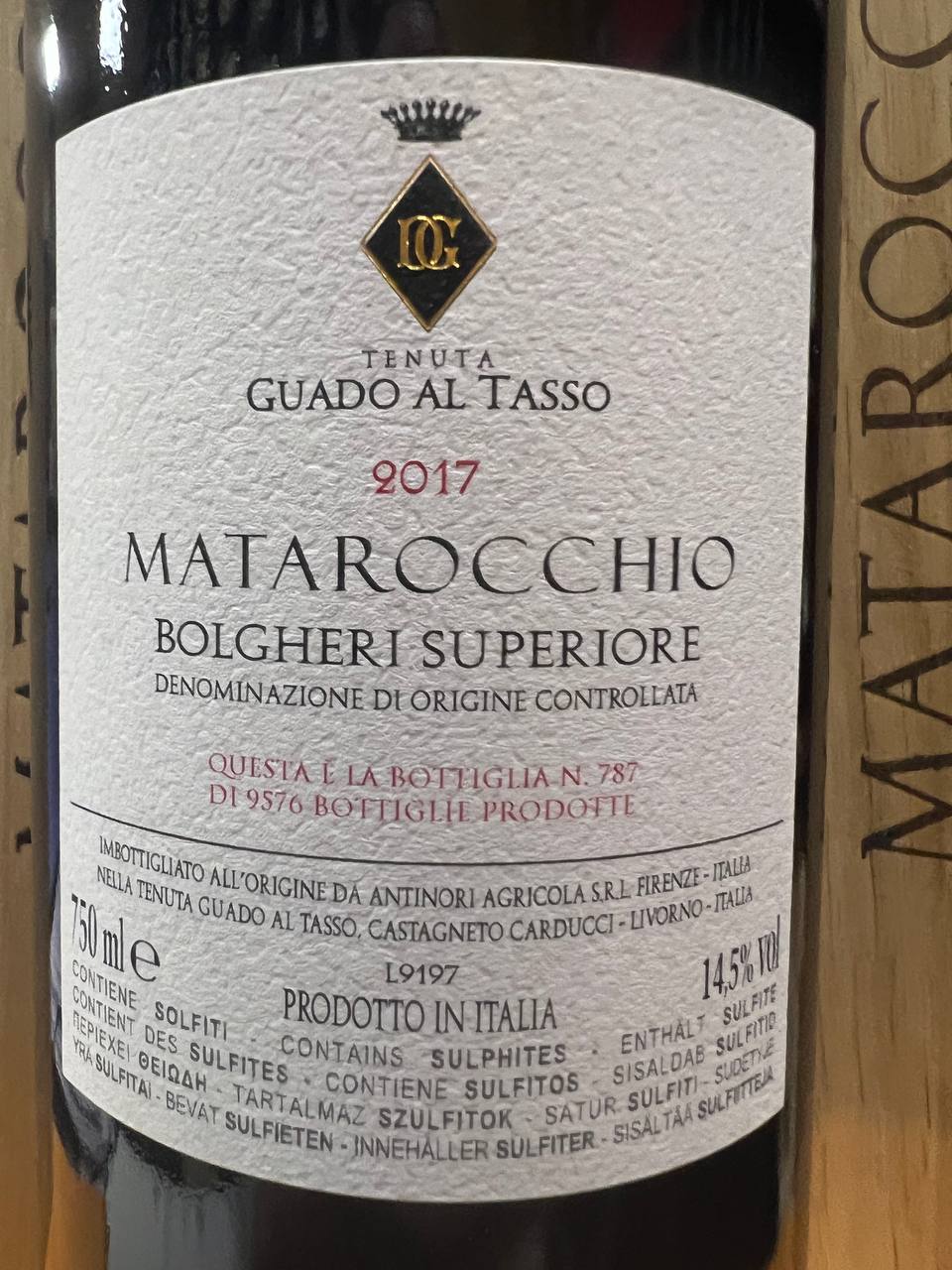 Matarocchio 2017 - Con astuccio in legno