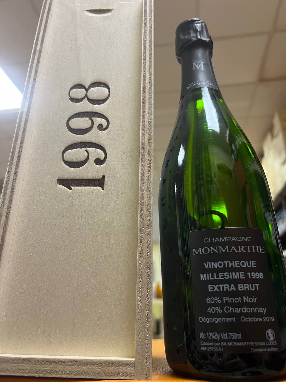 Monmarthe Vinotheque Millesime 1998 Extra-Brut