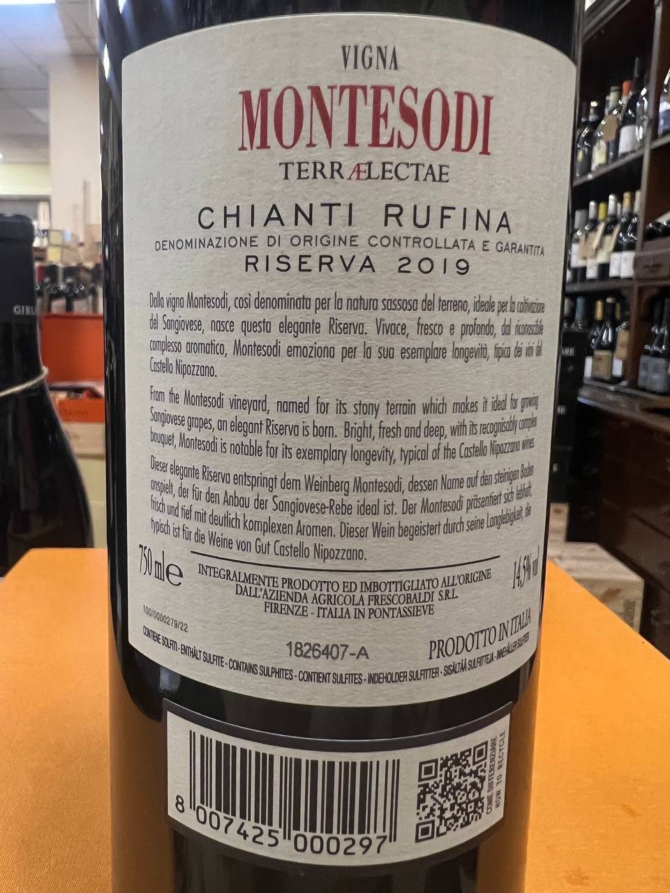 Frescobaldi Montesodi 2019 - Chianti Riserva