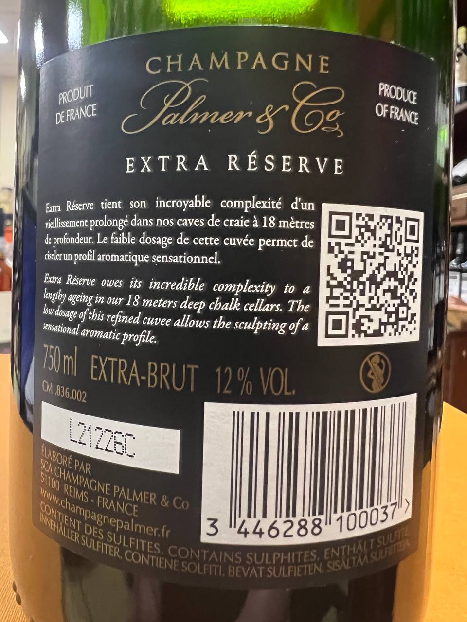Champagne Palmer & Co Extra Réserve