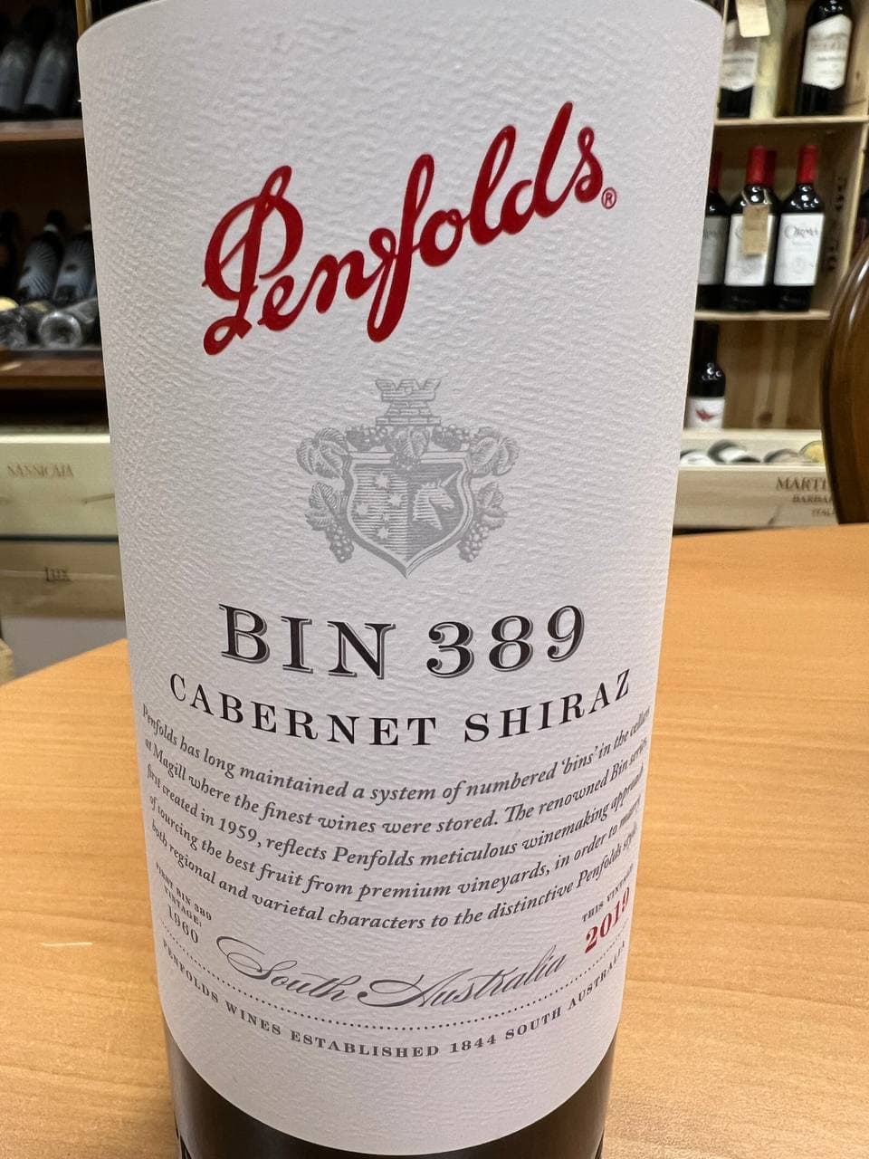 Penfolds  Bin 389 Cabernet Shiraz 2019