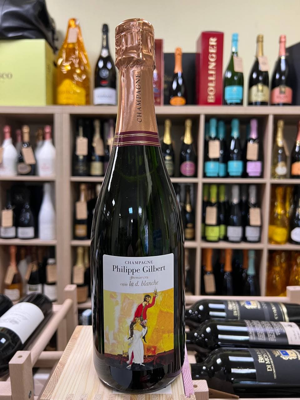 "La Dame Blanche" Philippe Gilbert Champagne 1er Cru Cuvée Blanc De Blancs