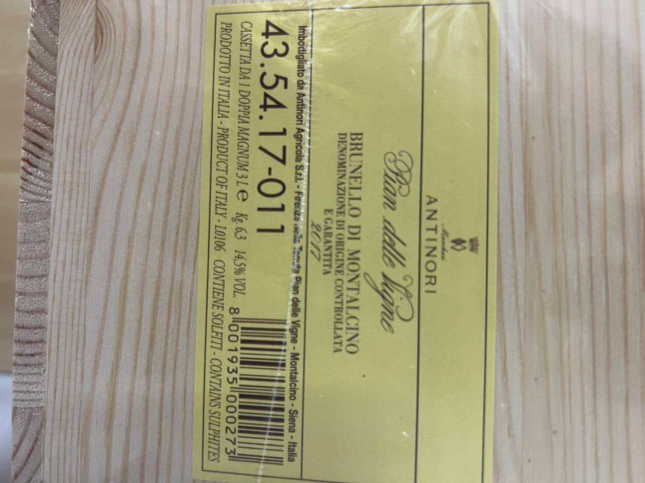 Pian Delle Vigne 2017 Antinori - Jeroboam Brunello di Montalcino