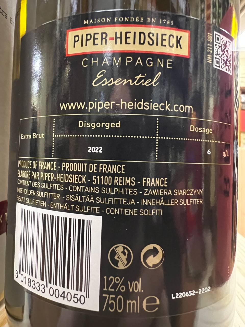 Champagne Piper-Heidsieck Essentiel - Con astuccio