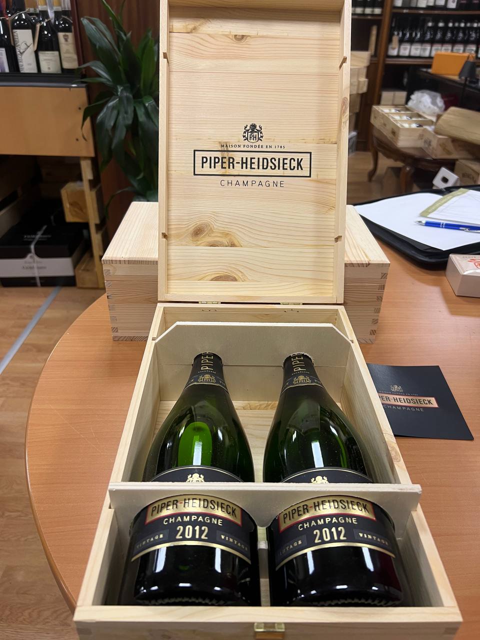 Champagne Piper-Heidsieck Vintage 2012 - Cassetta legno da 2 Bottiglie