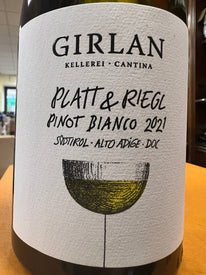 Girlan Platt & Riegl Pinot Bianco 2021
