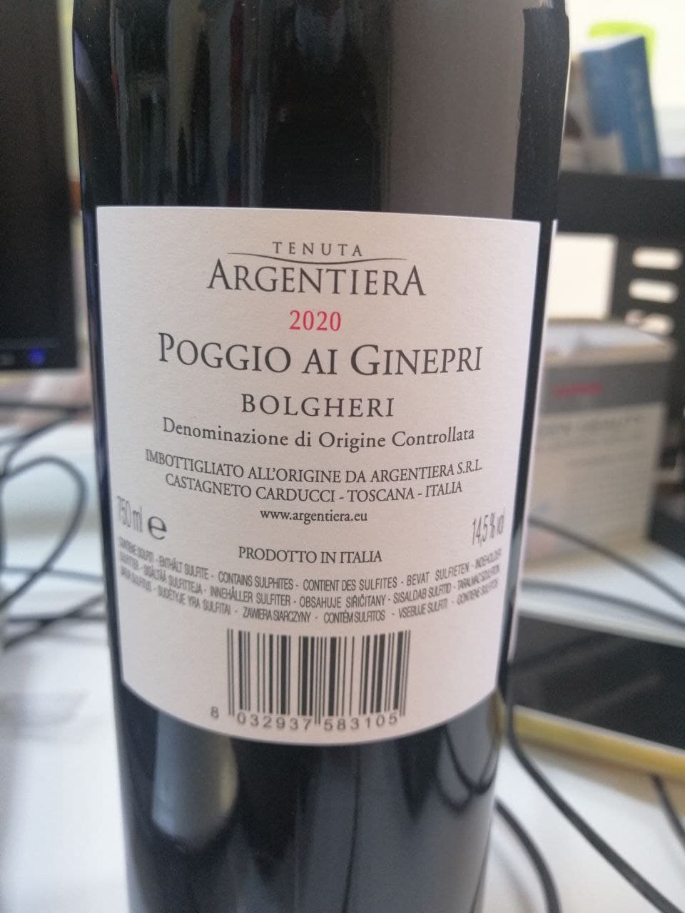Poggio ai Ginepri Bolgheri Rosso 2020 - Argentiera