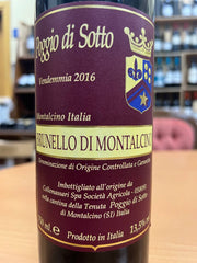 Poggio di Sotto 2016 Brunello di Montalcino