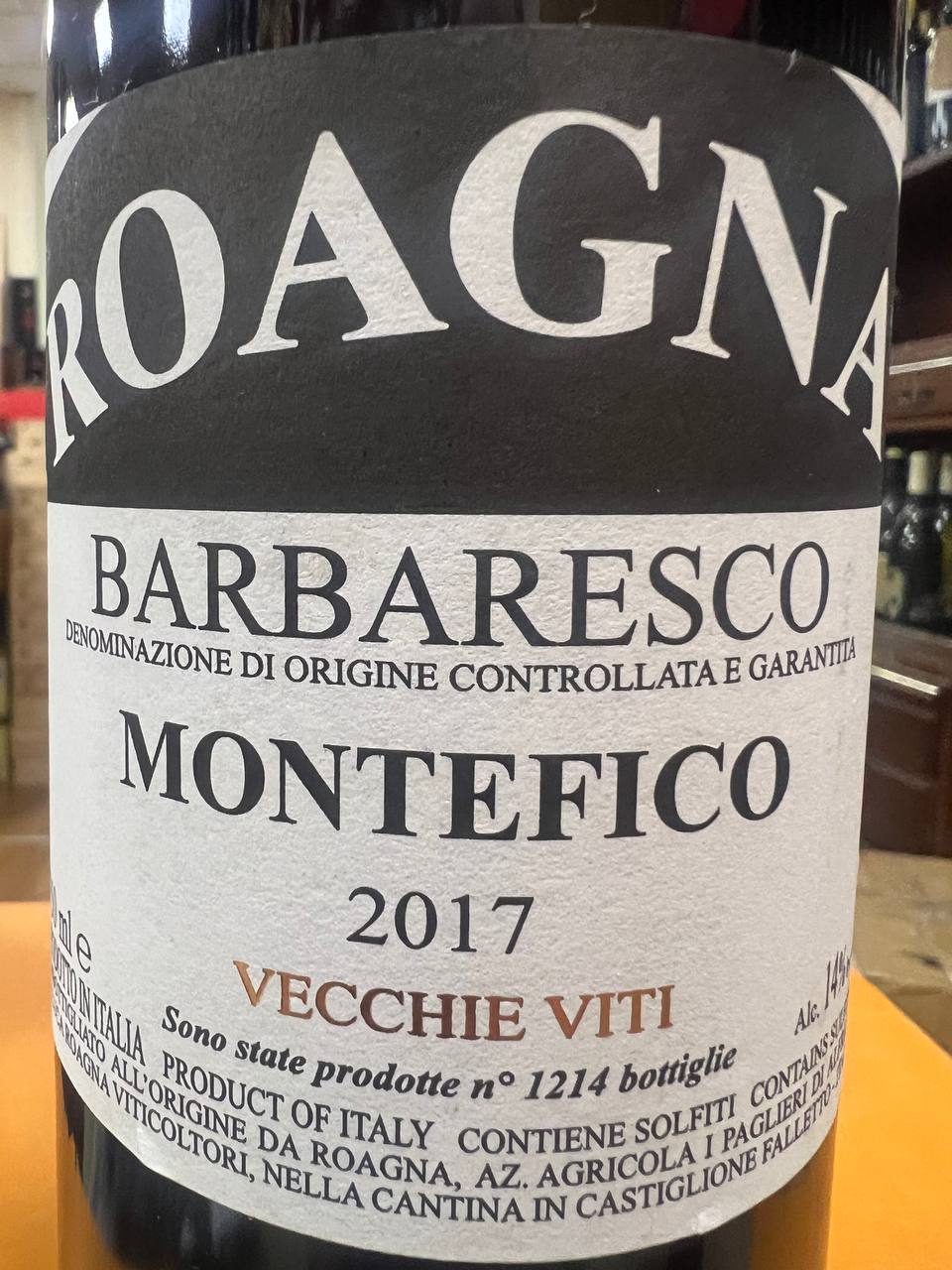 Roagna Barbaresco Montefico 2017 Vecchie Viti