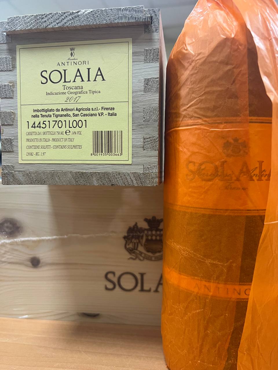 Solaia 2017 in cassetta legno