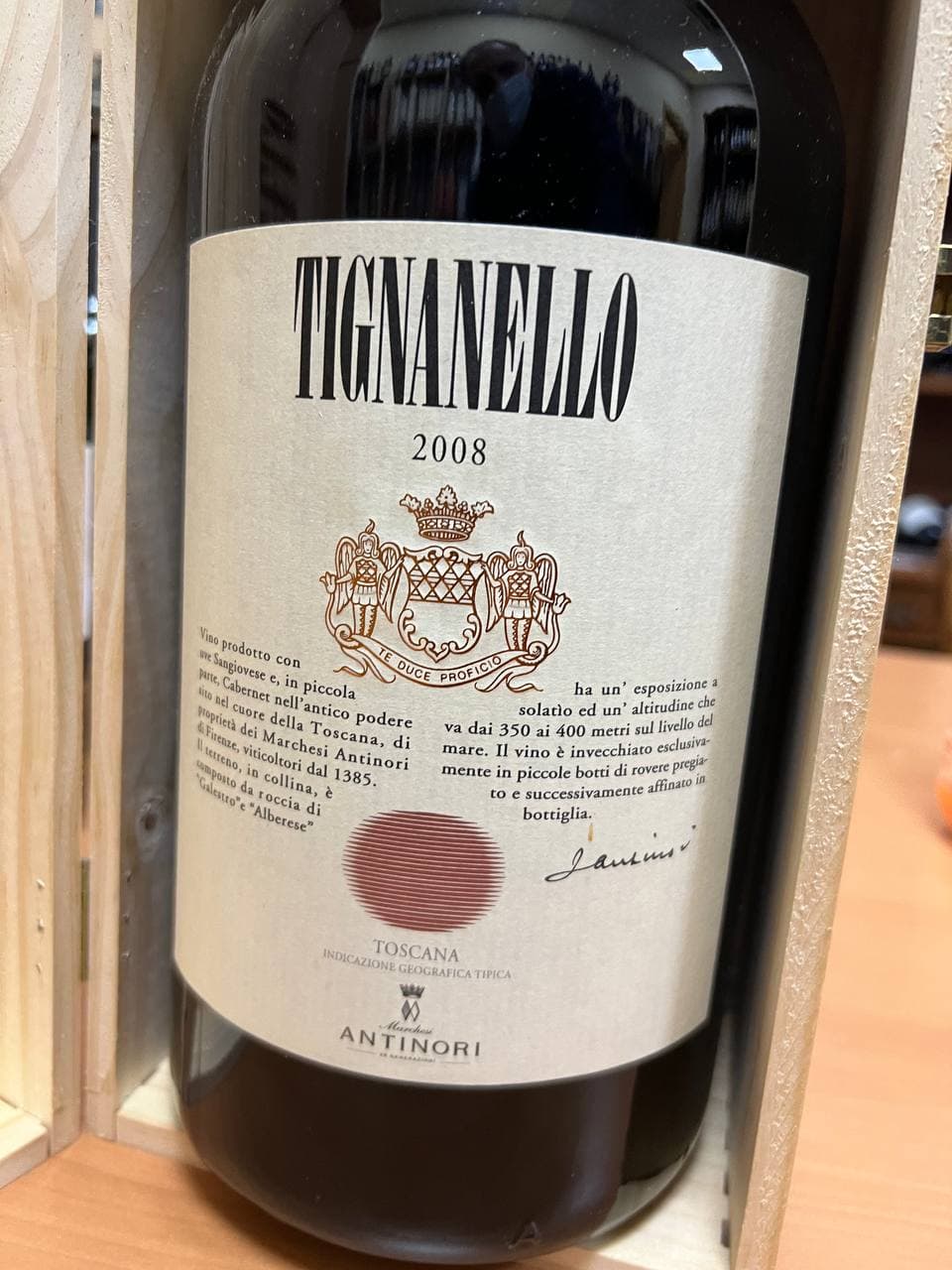 Jeroboam Tignanello 2008 Antinori