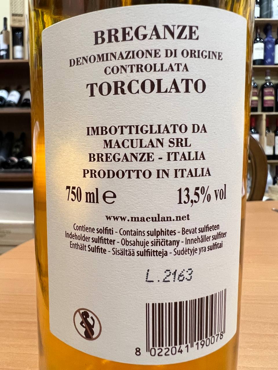 Torcolato  Breganze DOC 2019 Maculan