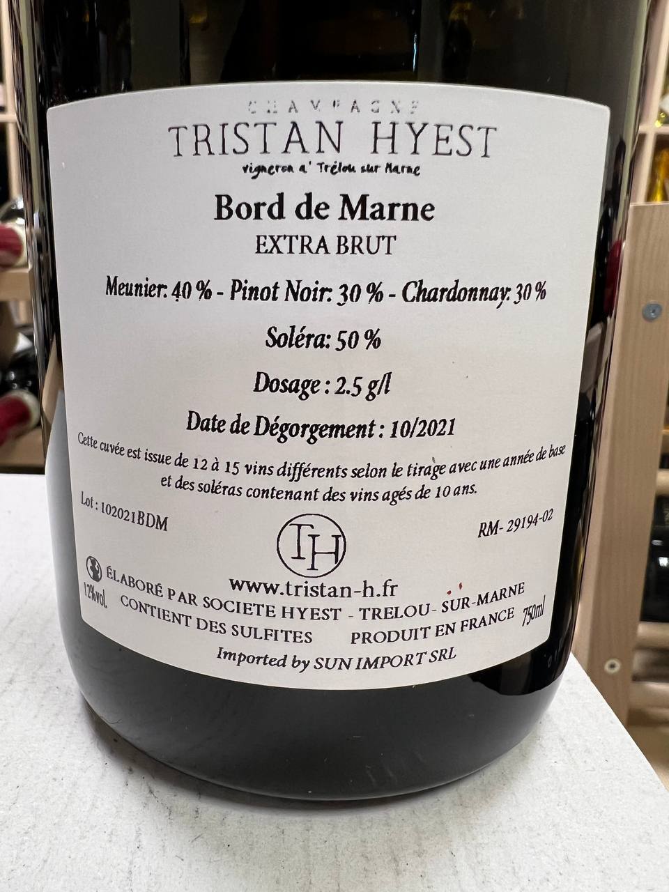 CHAMPAGNE BORD DE MARNE - TRISTAN HYEST