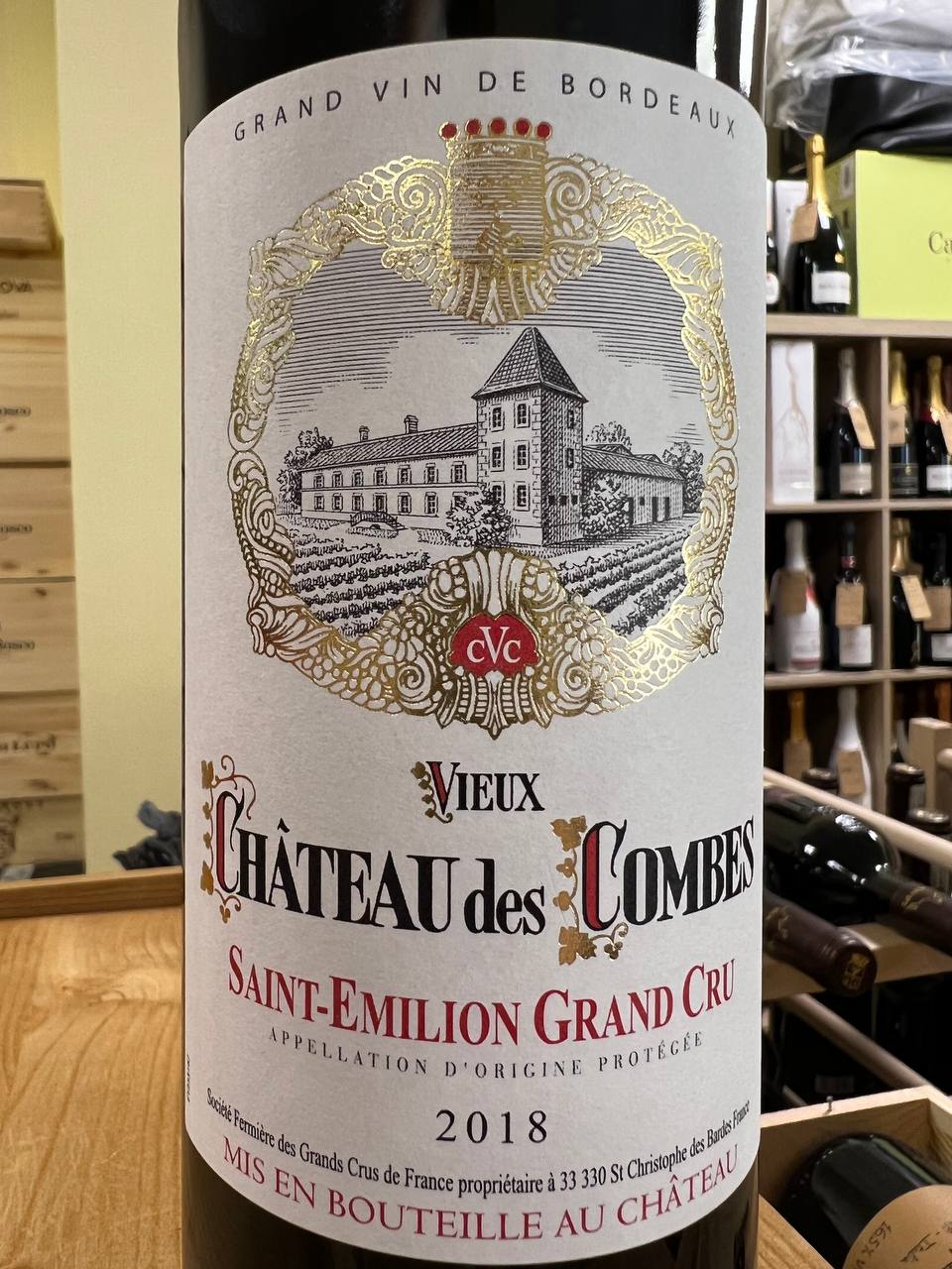 Vieux Chateau Des Combes 2018 Saint Emilion